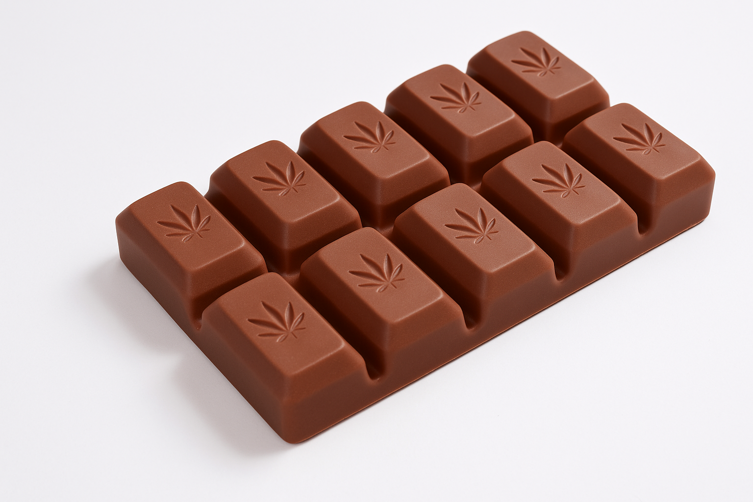 Milk Chocolate Bar (10pc) — 2500mg CBD / 100mg THC